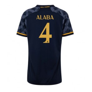 Real Madrid David Alaba #4 Udebanetrøje Dame 2023-24 Kort ærmer